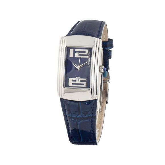 Chronotech Blue Leather Dress Women's Watch